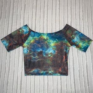 RESERVED**** - Blackmilk Clothing Galaxy Crop Top